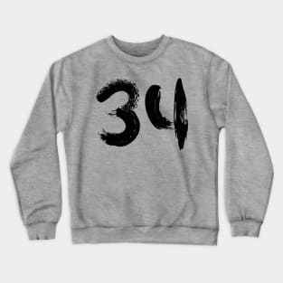 Number 34 Crewneck Sweatshirt